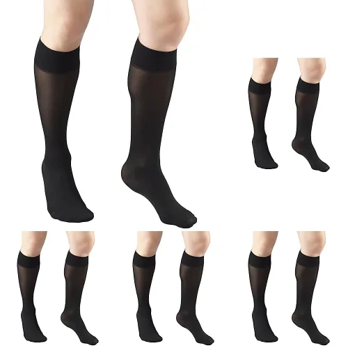 Vista 14 de Truform 1763, medias de compresión, finas, hasta la rodilla, 8–15 mmhg., 1763BG-S, S, Beige, 1, 1