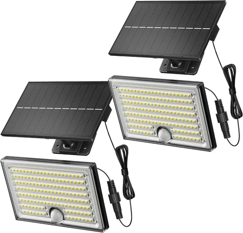 Vista 12 de Mini luces solares para exteriores, 170 luces solares LED con cable