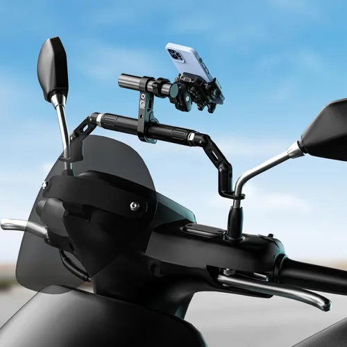 Vista 9 de BRCOVAN Extensiones extensoras de manillar de aleación de aluminio con barra transversal de 4 pulgadas de largo, se adapta a manillares de 0.875