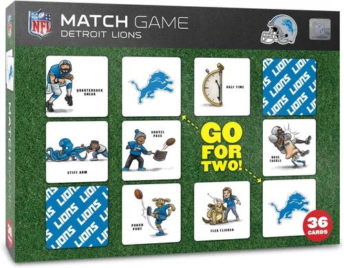 Vista 22 de YouTheFan NFL Officially-Licensed Memory Match Game - Humorous, Team-Specific, Original Hand-Drawn Artwork, Fun for The Whole Family, for Fans Young
