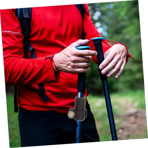 Vista 6 de BESPORTBLE Trekking Pole External Lock Clip Easy Installation Fastener for Walking Sticks Climbing Poles Compatible with Various Brands Non Slip