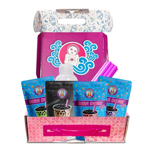 Vista 4 de El nuevo kit jumbo de fiesta de té Boba/Bubble Tea de "sabores frutales" de D.I.Y. Buddha Bubbles Boba