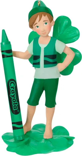 Vista 10 de Hallmark Keepsake Adorno de Navidad 2025, hada de orquídea Crayola, regalos para niños