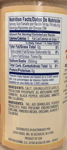 Vista 4 de Goya Adobo - Condimento multiusos de cilantro y annatto 28 onzas