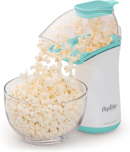 Vista 13 de Presto 04867 Poplite Plus Hot Air Popcorn Popper - Taza Medidora Incorporada + Derrite Mantequilla, Fácil de Limpiar, Enrollador de Cable