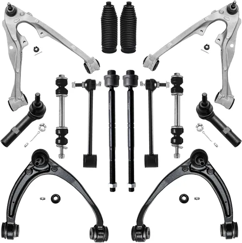 Vista 24 de Detroit Axle - Kit de suspensión frontal de 14 piezas para Honda Accord 08-12 2008 2009 2010 2011 2012, 4 brazos de control con rótulas + 4 barras