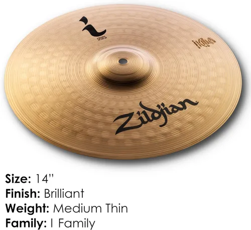 Vista 2 de Avedis Zildjian Company ILH14Cd1 - Platillo Crash Series I de 14 pulgadas