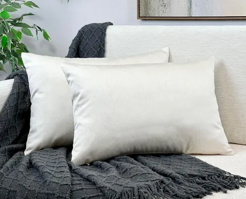 Vista 72 de Aiking Home - Funda de almohada decorativa rectangular de seda sintética de 12 x 18 pulgadas, cierre de cremallera, color aguamarina (juego de 2)
