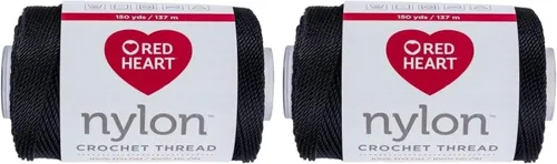 Vista 16 de Red Heart Hilo de ganchillo tamaño 3, color negro