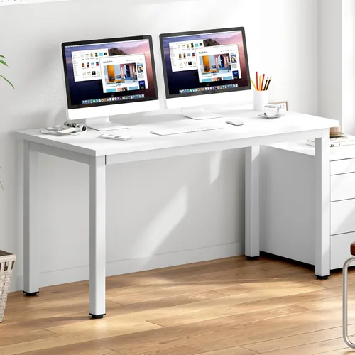Vista 62 de DlandHome Escritorio pequeño para computadora de 31.5 pulgadas, mesa de escritura para espacios pequeños, mesa de estudio, escritorio para Negro