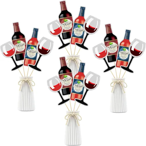 Vista 7 de Palos de centro de mesa para fiesta temática de Escocia, adornos de mesa para cumpleaños, decoración para suministros de fiesta de fin