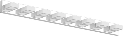 Vista 21 de Ralbay - Moderno accesorio de iluminación LED, para tocador de baño, con 4 luces, de acrílico, ideal para instalar sobre el espejo y en la pared