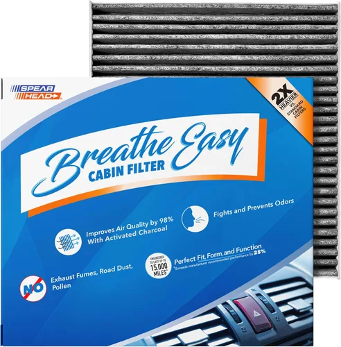 Vista 71 de Filtro de cabina AC y calefactor de defensa contra olores Breathe Easy de Spearhead, se ajusta como OEM, hasta un 25% más duradero con carbón