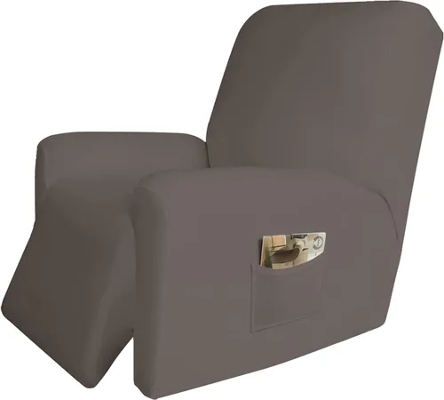 Vista 46 de Easy-Going Funda elástica de microfibra extragrande para sofá biplaza reclinable seccional, suave vellón ajustable a tu sofá de 2 cuerpos, lavable