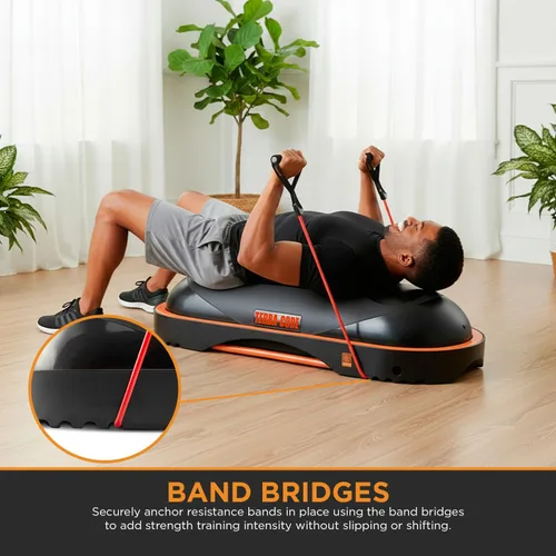 Vista 7 de Terra Core Balance Trainer – Inflatable Home Gym Fitness Platform for Core, Strength, Balance, HIIT and Conditioning, Full Body Functional Training
