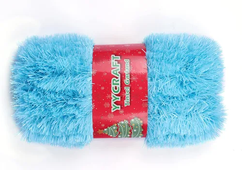 Vista 6 de YYCRAFT Guirnalda de Navidad clásica de oropel de papel de aluminio grueso de 10 yardas (30 pies), color dorado