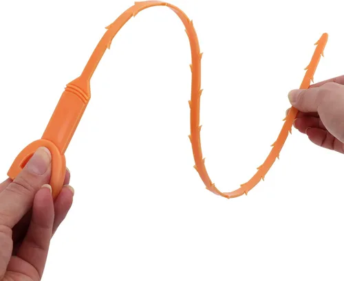 Vista 3 de Yaxa Basics Herramienta flexible para eliminar obstrucciones de drenaje, eficaz para la limpieza del cabello y los desechos, 19.6 pulgadas