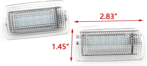 Vista 2 de x xotic tech 2 lámparas LED de cortesía para puerta, sin errores, ajuste original compatible con Lexus IS ES GS LS o Toyota Sienna Camry 4Runner