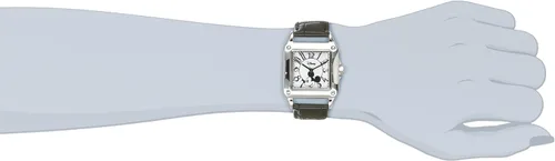 Vista 5 de Disney Reloj analógico cuadrado de cuarzo para adultos Negro Reloj cuadrado Mickey