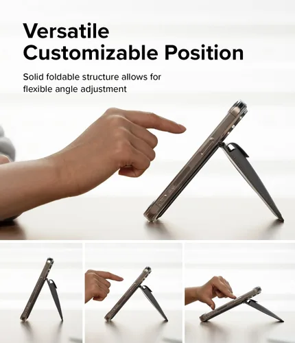 Vista 6 de Ringke Cartera magnética con soporte [capacidad para hasta 3 tarjetas] Cartera de teléfono compatible con MagSafe, soporte ajustable en ángulo