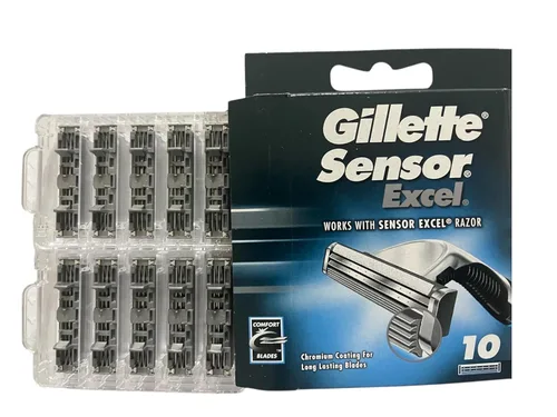 Vista 2 de Gillette Cartuchos Sensor Excel - 10 unidades, paquete de 2