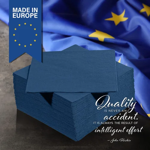 Vista 59 de Servilletas negras para bebidas, servilletas de papel desechables de 3 capas para bar, cóctel, bodas, cumpleaños, fabricadas en la UE, (20 unidades)