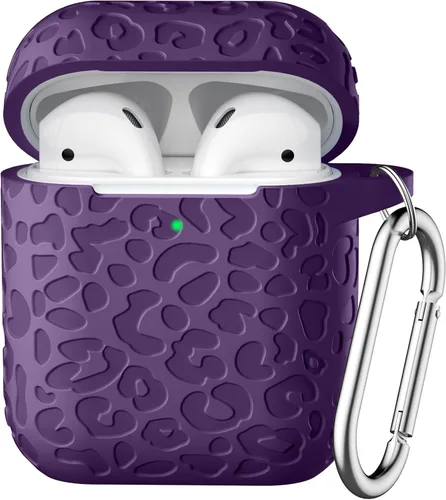 Vista 15 de Funda con Grabado de Leopardo para Estuche de AirPods 4 2024, Funda Protectora de Silicona Suave Compatible con Estuche de Apple AirPods de 4ª