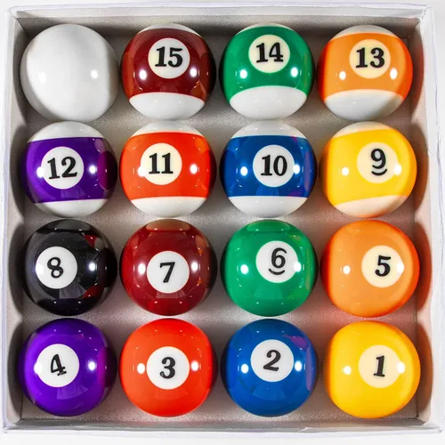 Vista 8 de Billiard Balls Set 2-1/4" Regulation Size Pool Table Balls for Replacement (16 Resin Balls)