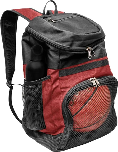 Vista 10 de Xelfly Mochila de baloncesto con compartimento para pelotas
