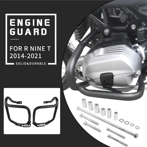 Vista 2 de COPART Protector de motor de motocicleta, barra de choque de carretera, protector de marco para BMW R Nine T Scrambler R9T Racer Pure 2014-2022