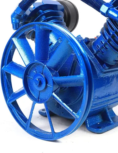 Vista 8 de Cabezal de bomba de compresor de aire, cabezal de reemplazo de bomba de compresor de aire tipo V 3HP para reparación de automóviles de fábrica