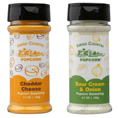 Vista 34 de Amish Country Popcorn Paquete de 6 paquetes de polvo de palomitas de maíz, anticuado, sin OMG