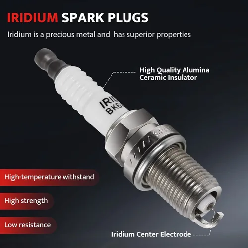 Vista 5 de Paquete de Bobina de Encendido y Bujías Compatible con Ford Escape Focus Transit Connect 2.0 2.3 2004 2005 2006 2007 2008 2009 2010 2011, 04 05