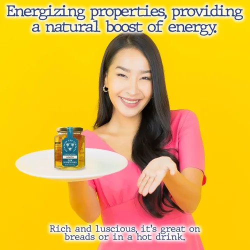 Vista 7 de Savannah Bee Company Honey Comb Acacia Hex Jar - Tarro de cristal de miel de acacia pura