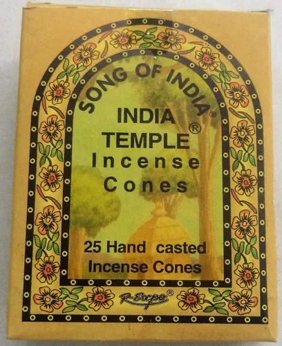 Vista 2 de Song of India - Conos de incienso del templo de la India. 6 x 25 = 150 conos en total