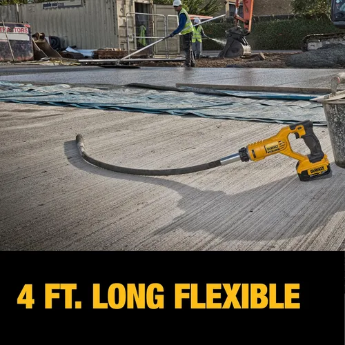 Vista 5 de DEWALT 20V MAX* Vibrador de hormigón, lápiz (DCE531M1)