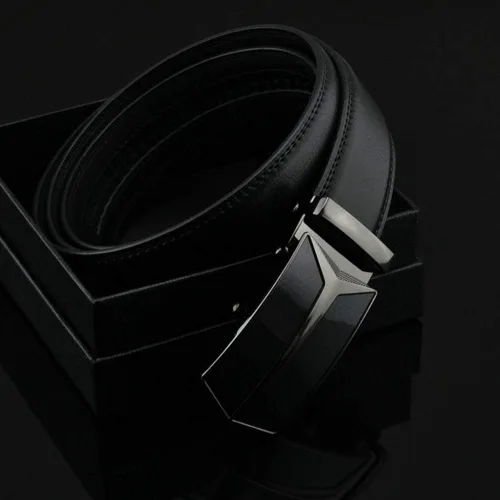 Vista 2 de Ratchet Belt for Men, Mens BeltGenuine Leather Belt with Automatic Slide Buckle