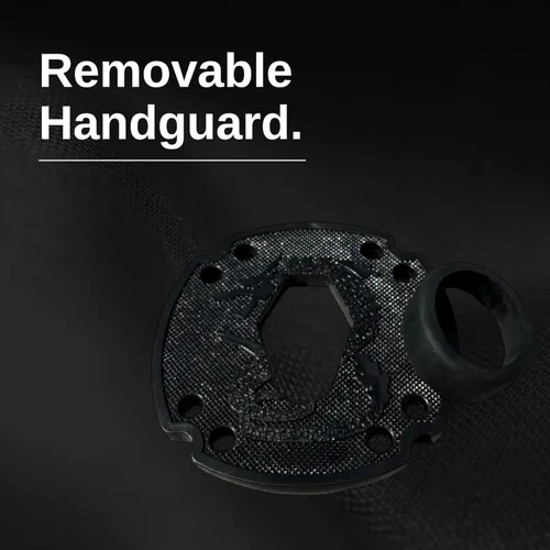 Vista 6 de E-BOGU Espada de entrenamiento de polipropileno (juego de espada negra larga de 39 pulgadas y corta de 23.5 pulgadas)