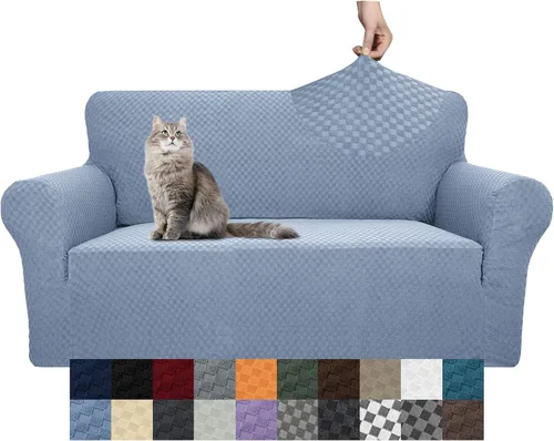 Vista 32 de YEMYHOM - Funda para sofá con diseño de jacquard, funda de gran elasticidad para sala de estar, funda de sillón a prueba de perros y gatos