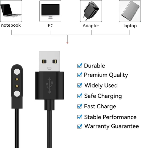 Vista 5 de VeryFit - Cargador de reloj inteligente para IDW13/IDW16/IDW19/IDW25/IDW26/IDW28/ID208