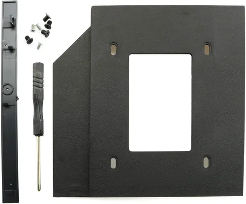 Vista 2 de RLECS HDD SSD Caddy Adaptador SATA 3.0 Interfaz Portátil Disco Duro 0.374 in Soporte de Montaje de Disco Duro para CD DVD ROM Bahía Óptica 2.5