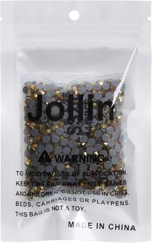 Vista 211 de Hot Fix - Diamantes de imitación de cristal con parte trasera plana, gemas de diamantes de 0.089 pulgadas (6ss 2880 piezas, Jet AB)