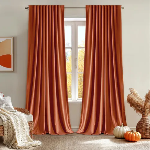 Vista 18 de MIULEE Cortinas de terciopelo rosa para bebé 84 pulgadas 2 paneles - Cortinas de ventana oscurecedoras de lujo para dormitorio/sala, aisladas