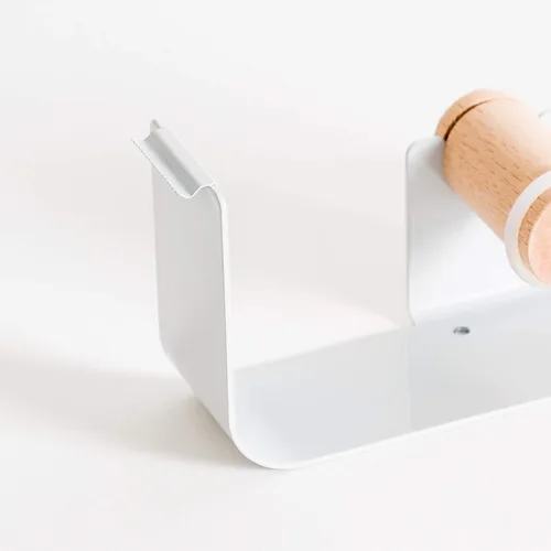 Vista 2 de U Brands 3549A04-24 Dispensador de cinta metálica, accesorio de escritorio, colección Arc, núcleo de 1 pulgada, gris