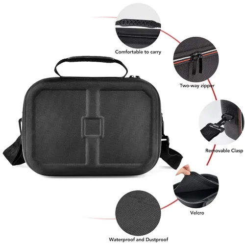 Vista 3 de Carrying Storage Case for Nintendo Switch & N-Switch OLED, Hard Shell Large Capacity Storage Bag for Nintendo Switch Game Controller, Dock, Switch