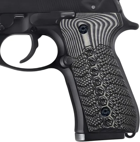 Vista 8 de Guuun Beretta 92fs Grips G10 textura mecánica estándar tamaño completo M9 92A1 96A1 92 INOX Grip