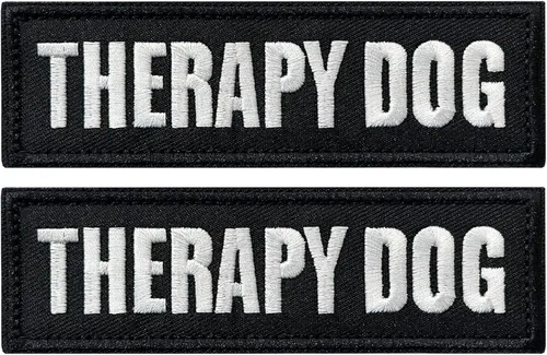 Vista 10 de 2 parches para perros con soporte de gancho para chalecos de animales de servicio, arneses