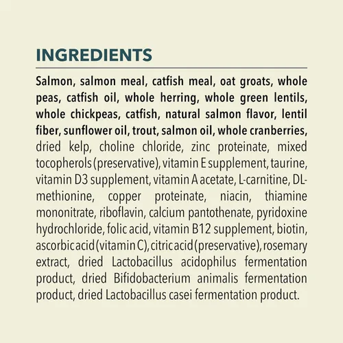 Vista 5 de ACANA Comida seca para gatos Bountiful Catch Salmón, Bagón de Bacalao y Arenque, bolsa de 4 libras