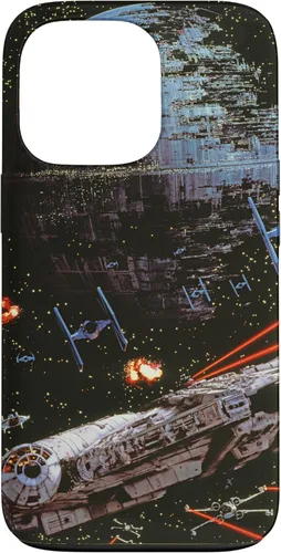 Vista 10 de Carcasa negra para iPhone 14 Pro Max Star Wars El Retorno de la Estrella de la Muerte Jedi II