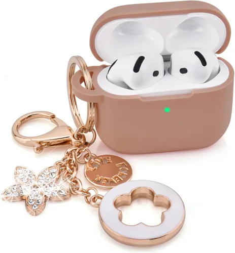 Vista 19 de Funda floral para Apple Airpods iPods 4, funda para mujer, VISOOM 2025 de silicona 3D Airpod iPod 4ª generación, fundas protectoras lindas